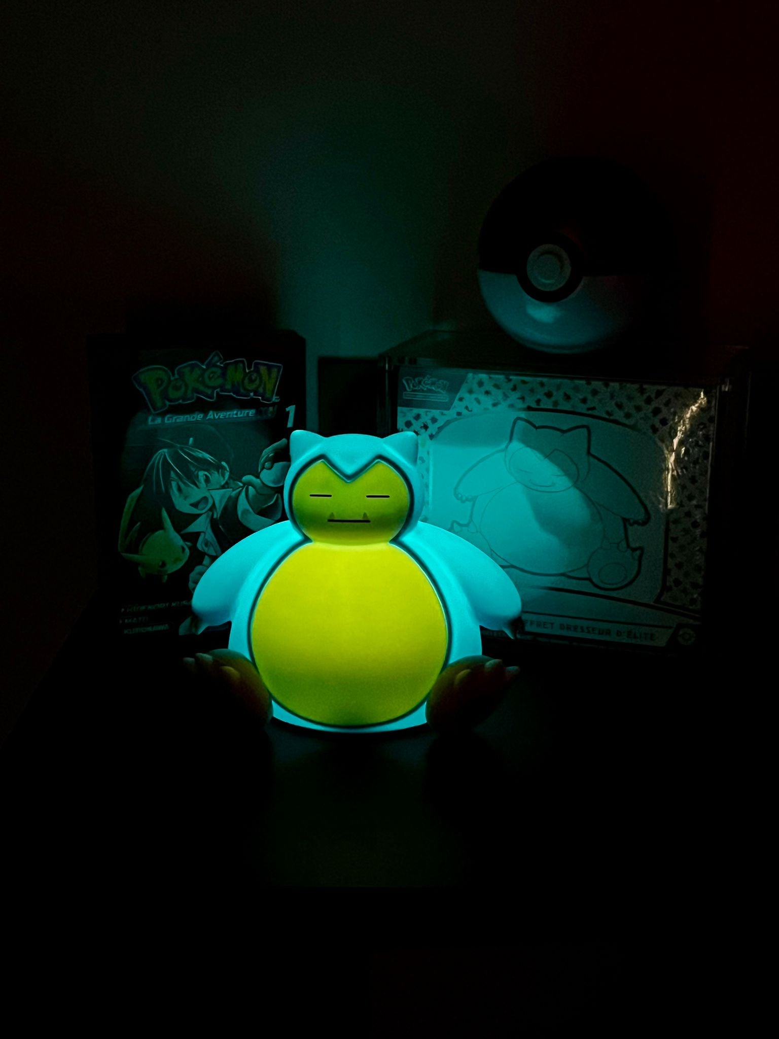 [Langbowang] Veilleuse Ronflex Pokémon Haute Qualité LED Multicolore en PVC Souple avec Capteur Tactile et Recharge USB-C